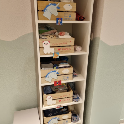 Wäschekisten der Kinder